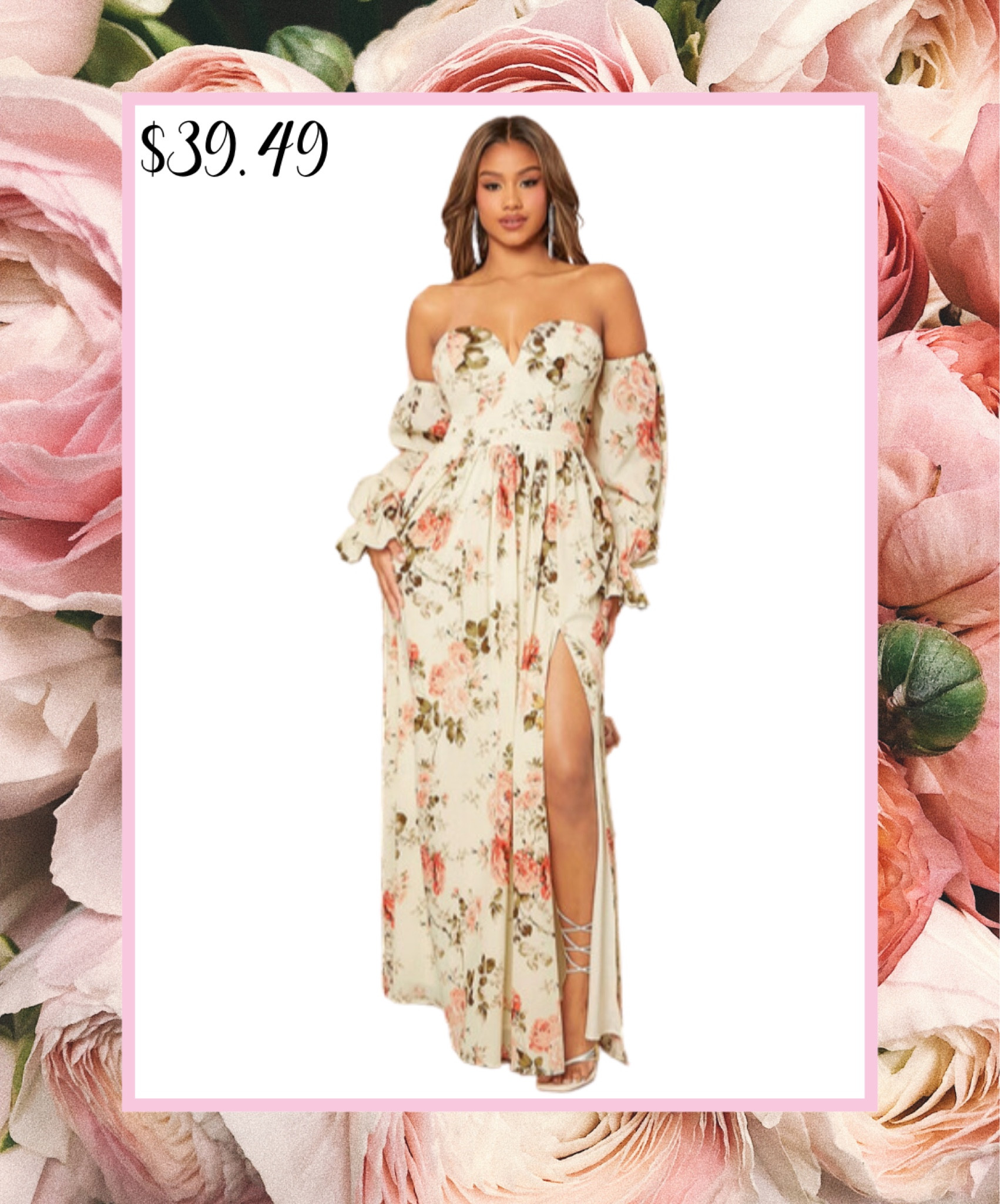 Check out this beautiful wedding guest dress from Shein

Wedding guest dresses, maxi dress, floral dress, cream dress

#LTKstyletip #LTKtravel #LTKwedding