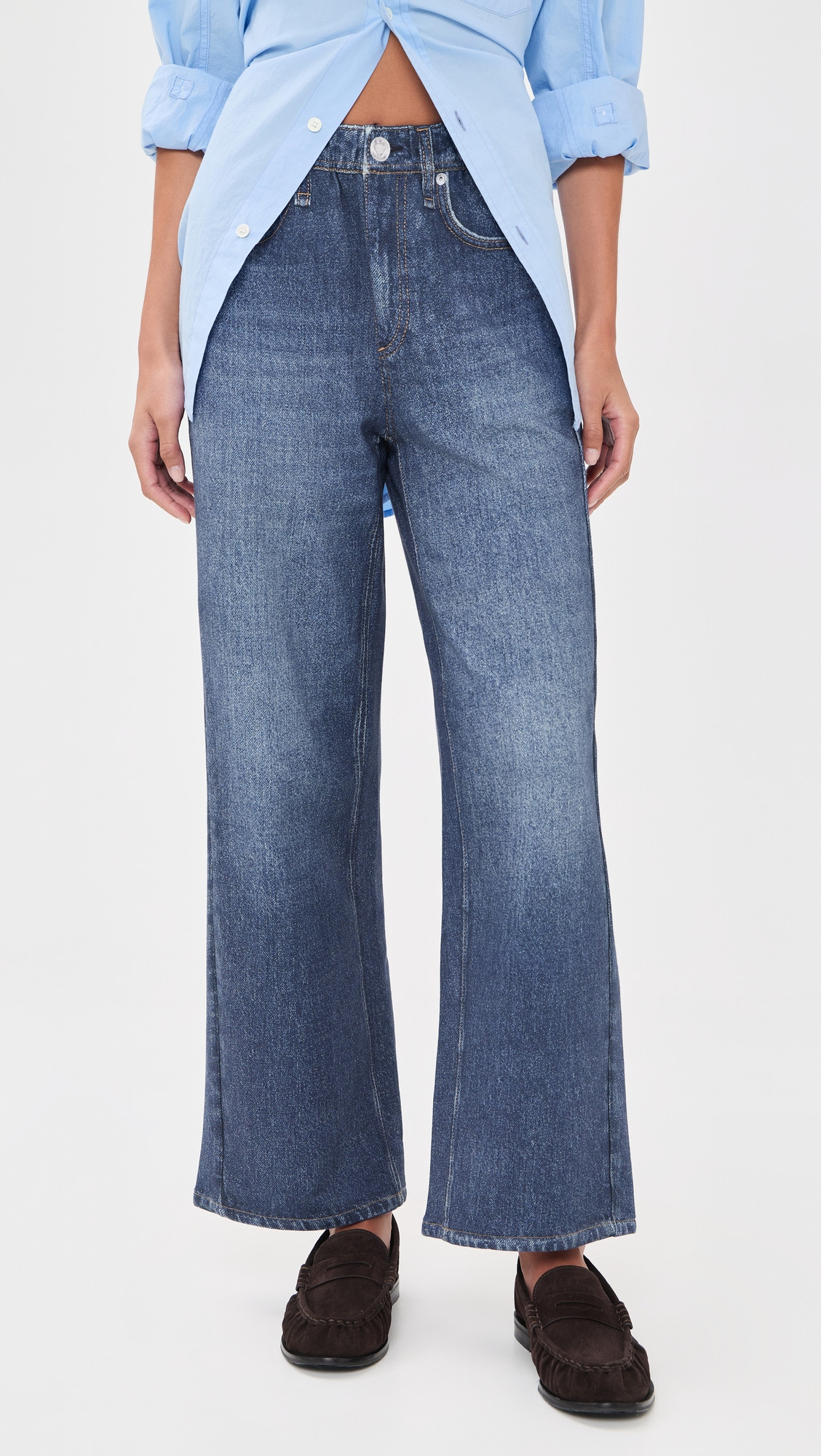 rag & bone Miramar Ankle Pull On Wide Leg Pants Petra L | Shopbop