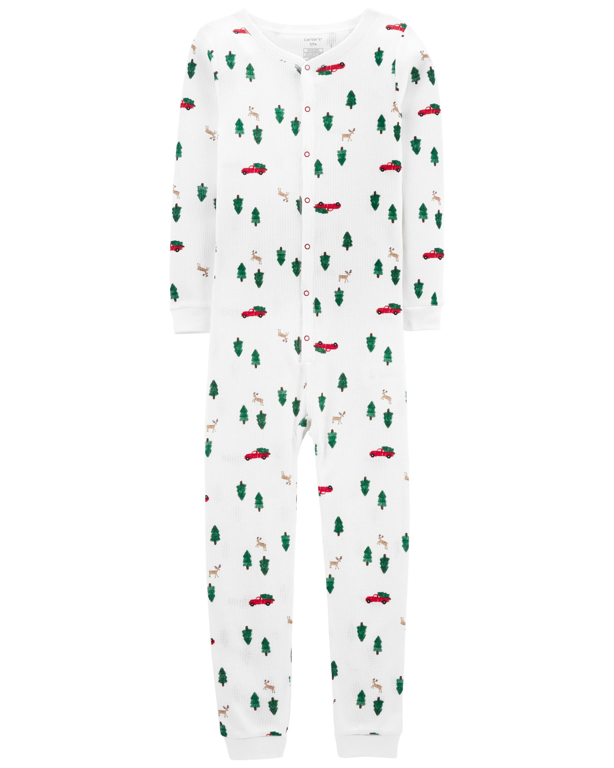 1-Piece Plaid 100% Snug Fit Cotton Footless PJs | Carter's