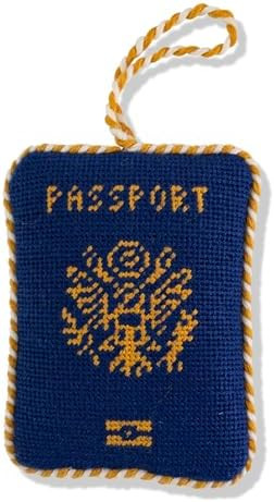 Furbish Needlepoint Icon Ornament - Cute Christmas Tree Ornament, Eclectic Holiday Decor, Stockin... | Amazon (US)