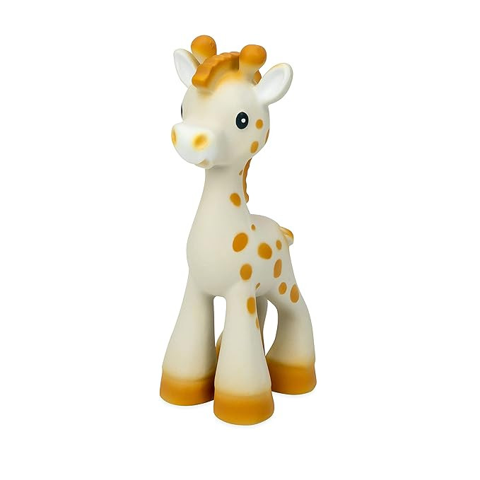 Nuby Jackie The Giraffe Super Soft Teether Toy with Squeaker, 100% Natural Rubber | Amazon (US)