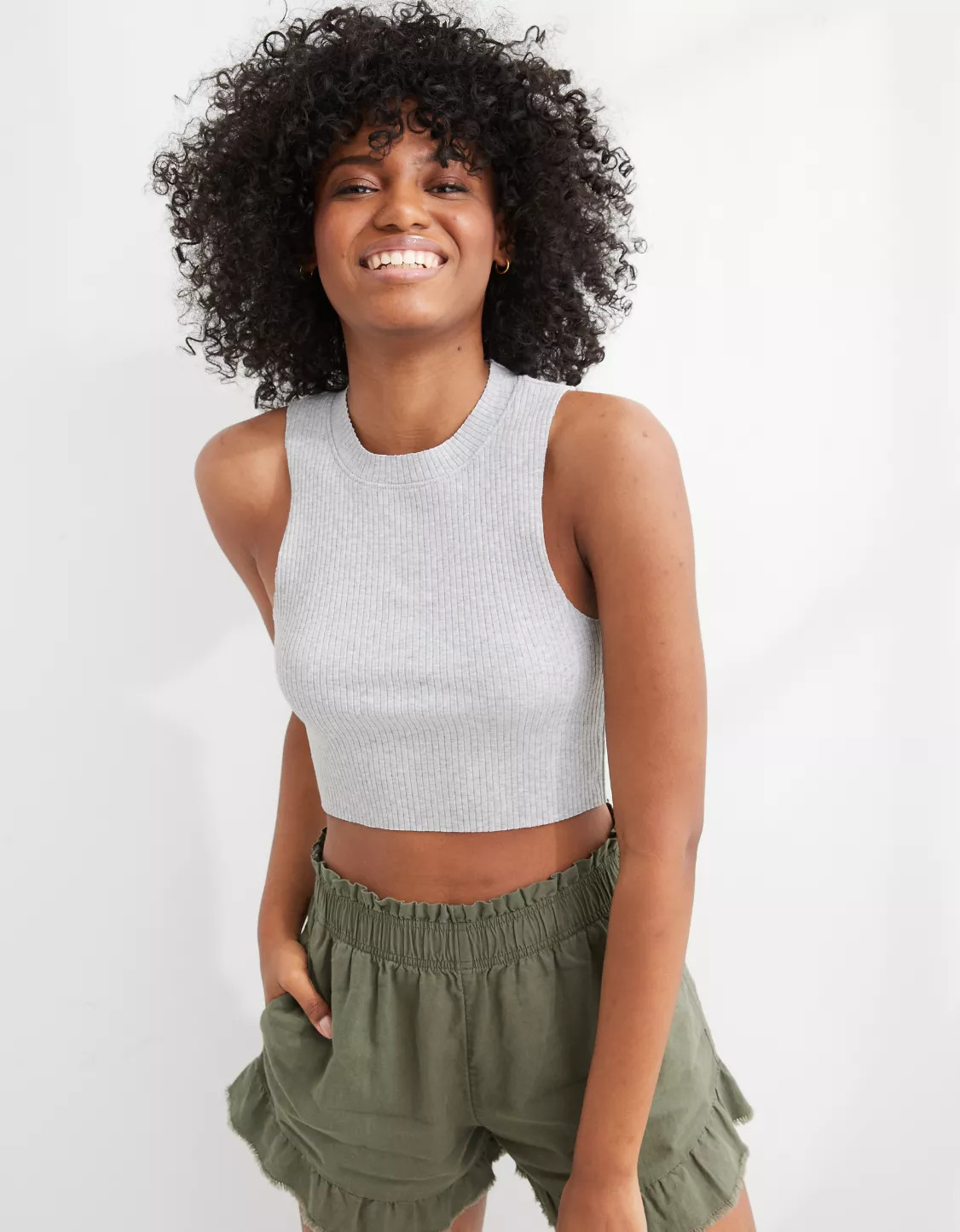 Aerie Rebel Cropped Tank Top | American Eagle Outfitters (US & CA)