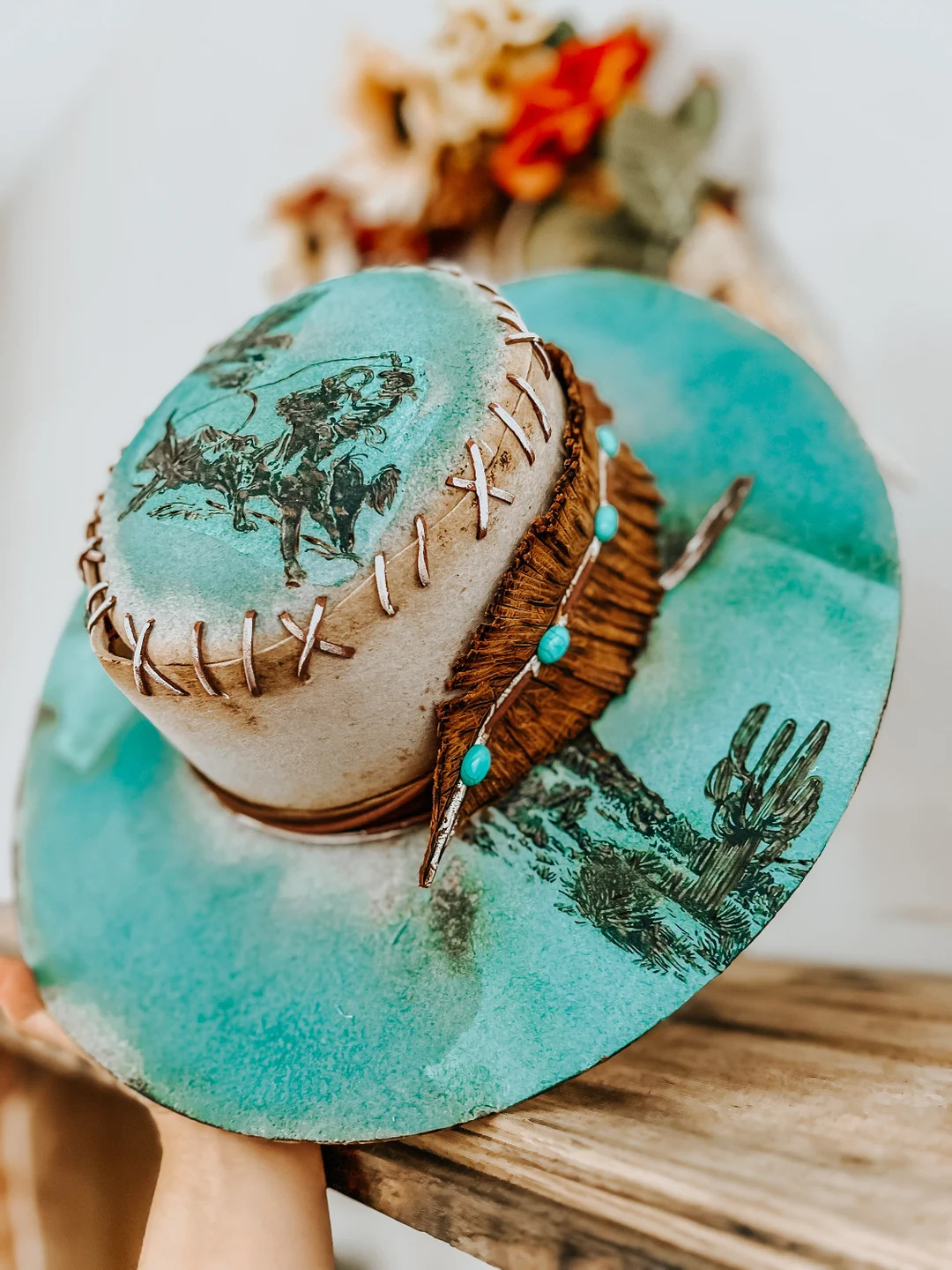 Lainey's Next Outlaw Burned Hat Fedora Hat Distressed Hat Wearable Pyrography Art - Etsy | Etsy (US)