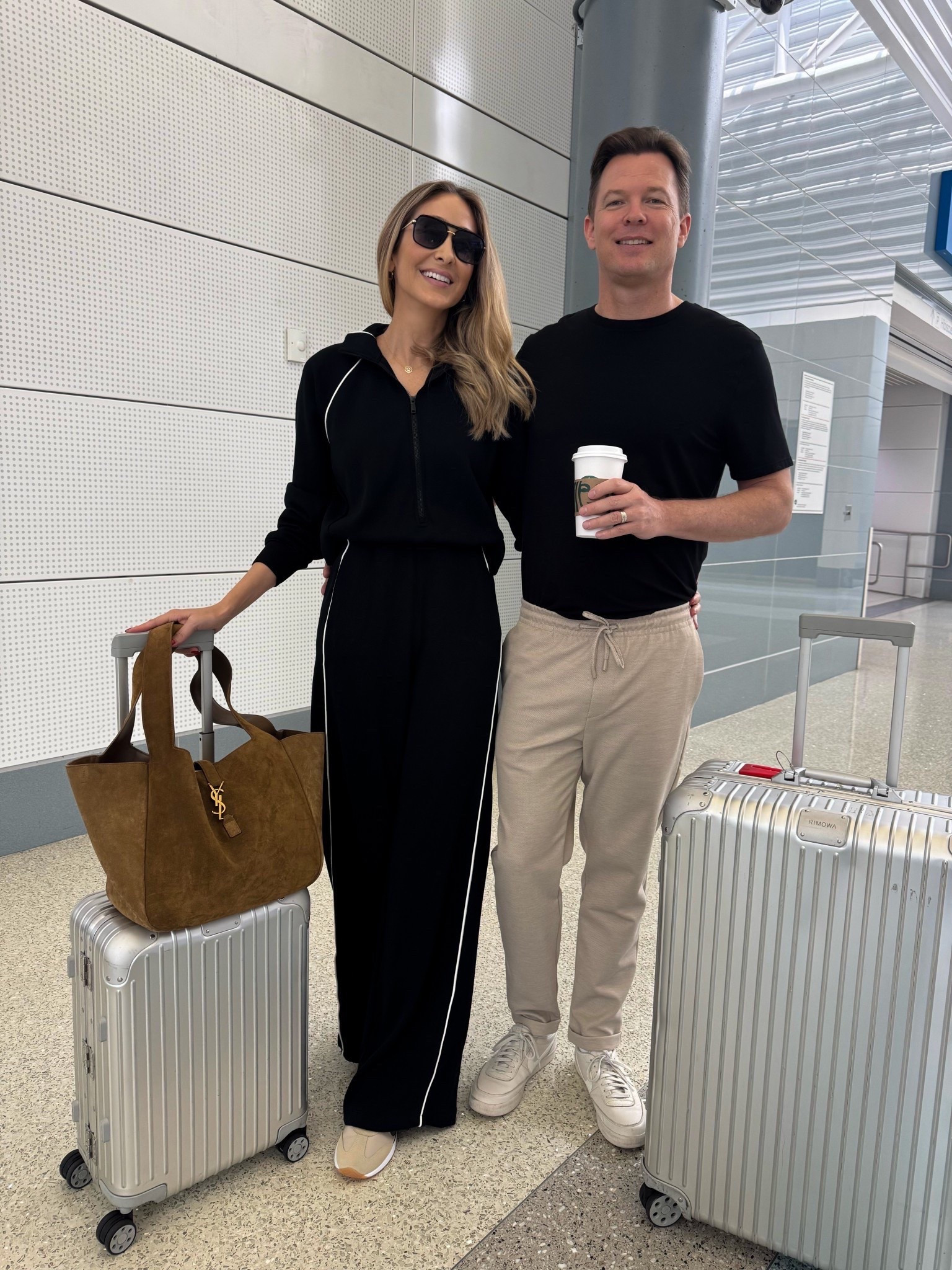 Airport travel outfit couple edition. Fits true to size and I’m wearing size small 
For spanx use code ALINEXSPANX for 15% off 

#LTKTravel #LTKSeasonal #LTKStyleTip