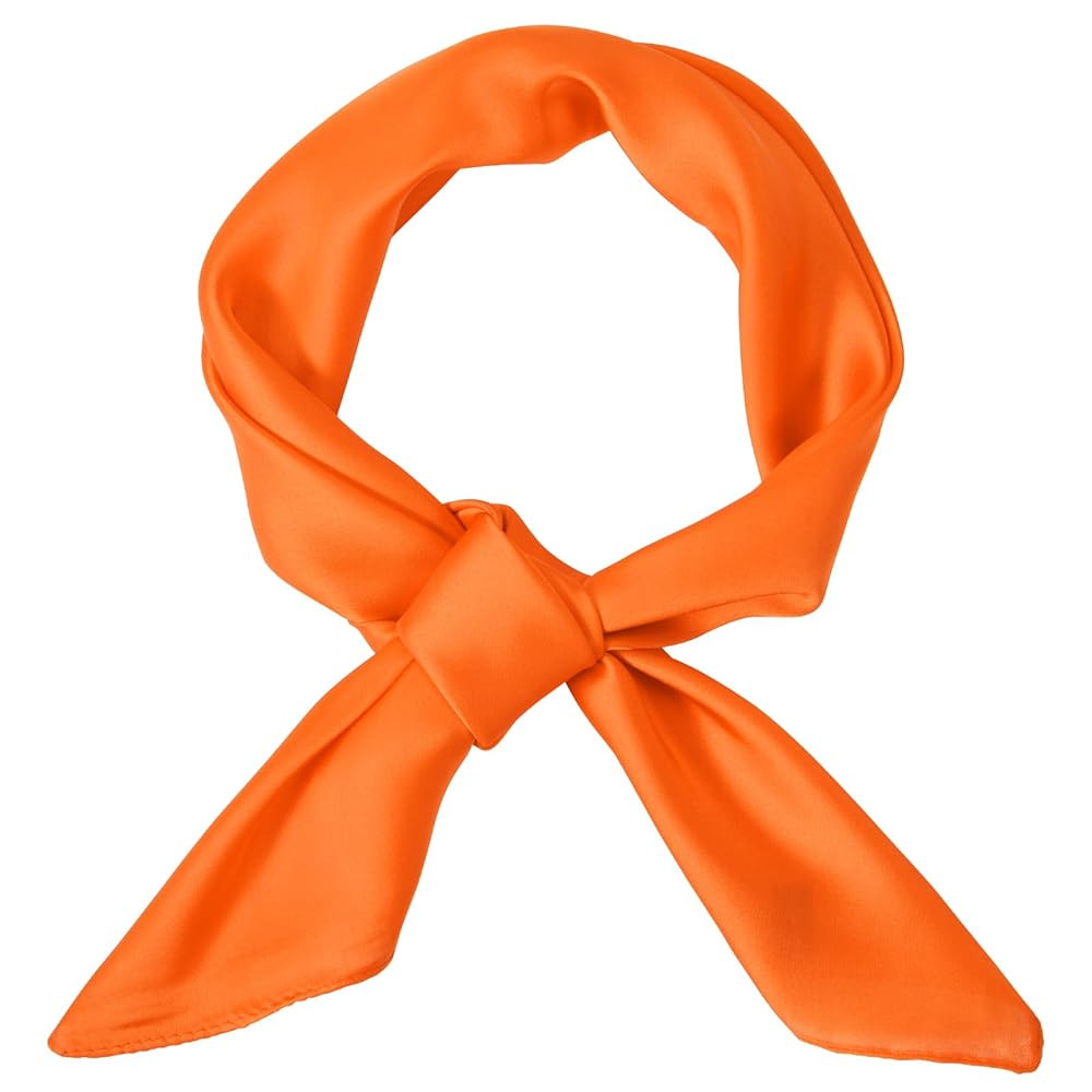 26" Satin Square Scarf Neck Hair Scarf Handkerchief for Halloween Costume Accessory | Amazon (US)