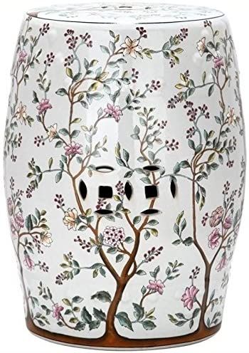 Safavieh Blooming Tree Ceramic Decorative Garden Stool, White | Amazon (US)