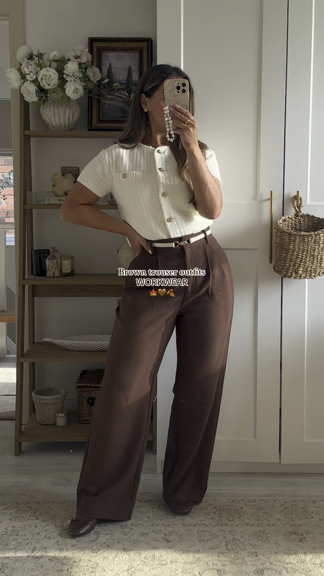 Brown trouser outfits 🤎🍂

#LTKautumn #LTKmidsize #LTKworkwear