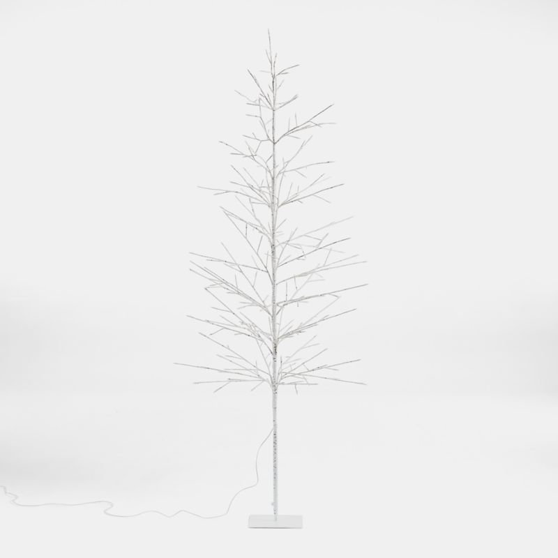 LED 7 ' Birch Tree + Reviews | Crate & Barrel | Crate & Barrel