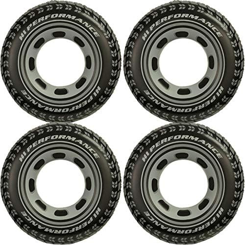 Intex Inflatable 36" Giant Tire Tubes for Swimming Pool/Lake/Ocean (4 Pack) | Amazon (US)