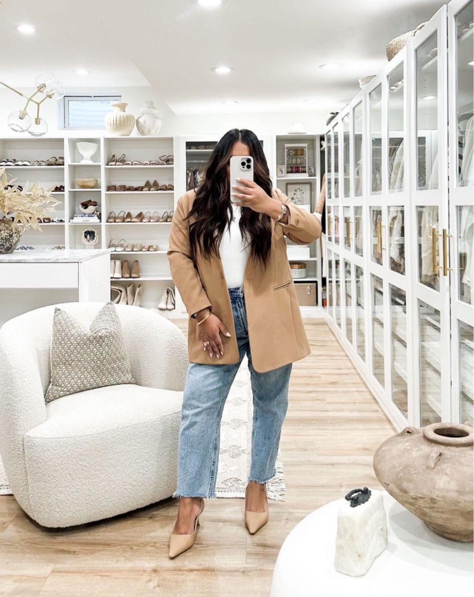 Yesterdays ootd 🤎 my blazer is new from Laws of Motion! Similars linked below  

#LTKstyletip #LTKshoecrush #LTKSeasonal