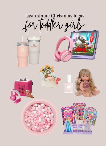 Toddler gift guide
Ball pit, headphones, amazon fire tablet, Minikane doll, stickers, princess dress up, Melissa and Doug, ball pit, Tonies, Stanley

#LTKGiftGuide #LTKSeasonal #LTKHoliday
