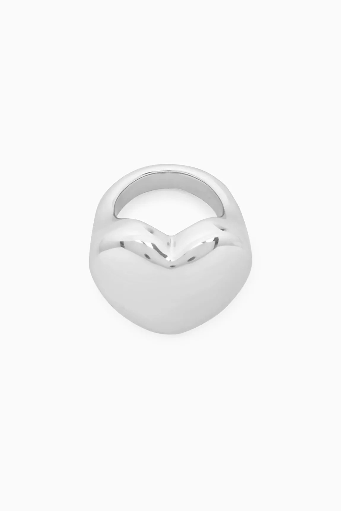 SIEGELRING IN HERZFORM - SILBER - Accessories - COS | COS (EU)