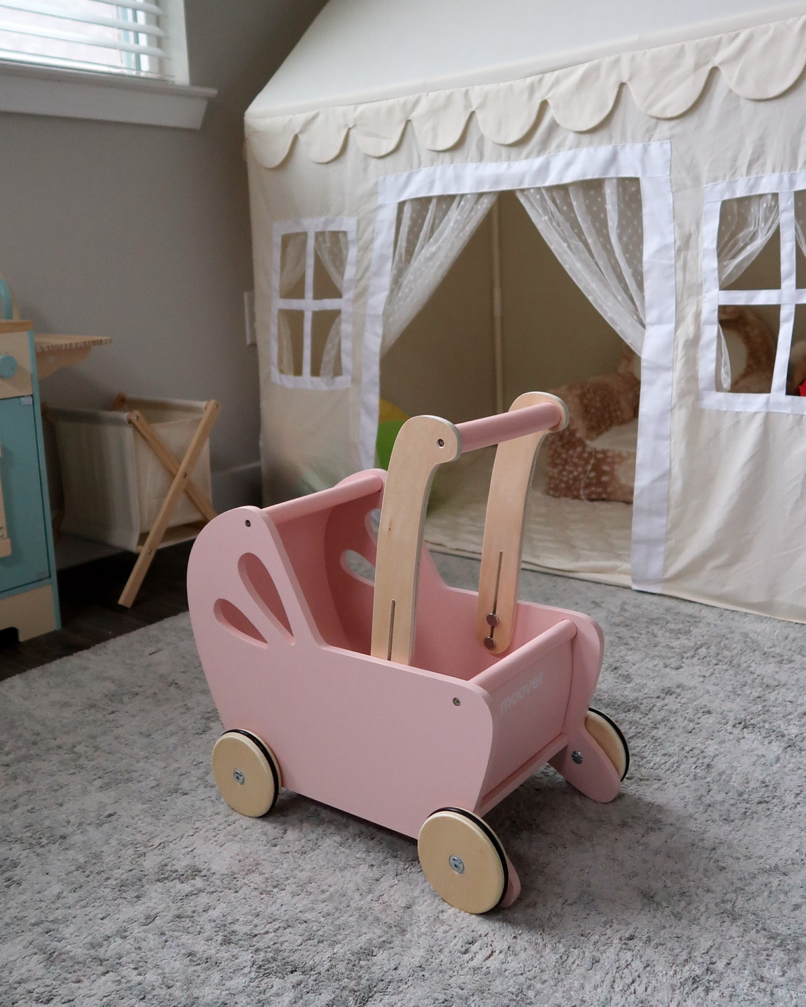 Lessi’s new wooden toy stroller

#LTKKids