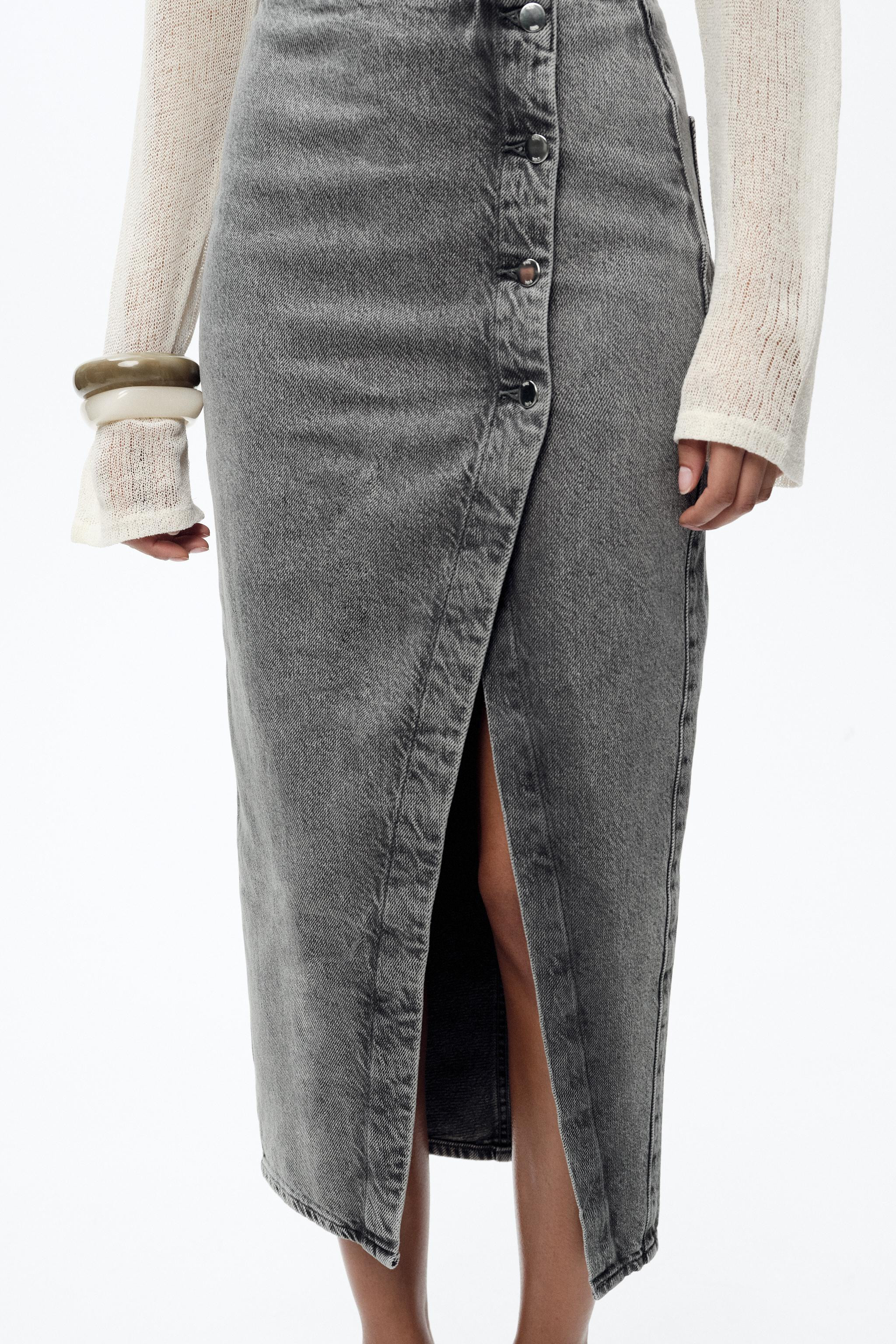 GONNA Z1975 MIDI INCROCIATA IN DENIM | Zara IT