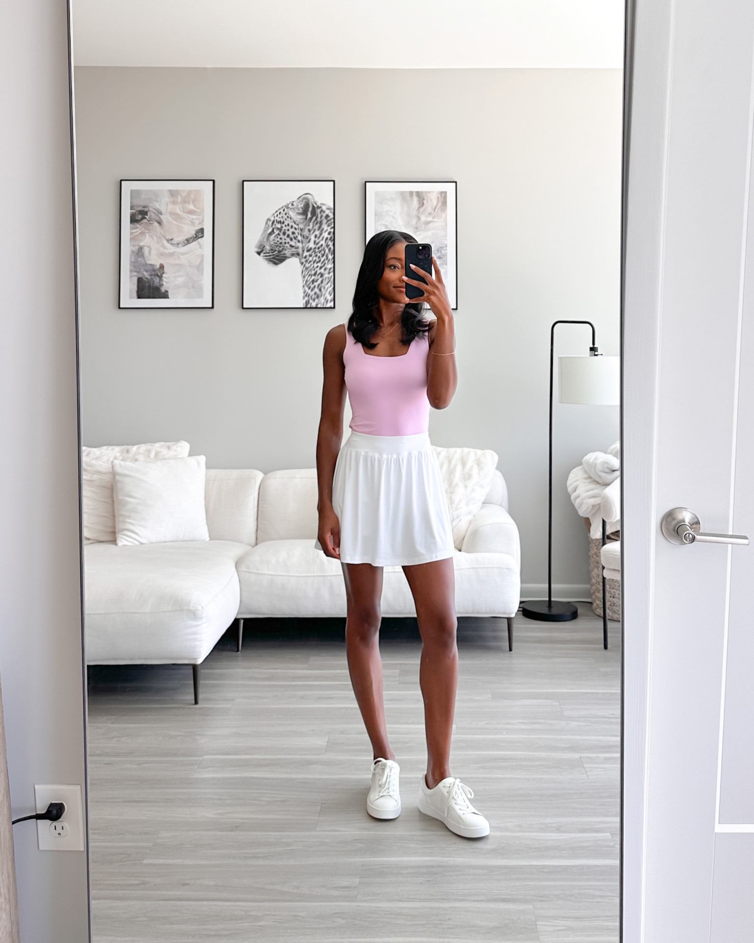 Love this white skort and tank from @travismathewwomens new Active Lifestyle collection! You guys can use my code BRENNA25 for $$ off! #TMWpartner #travismathewwomens #ad 

#LTKSeasonal #LTKunder100 #LTKfit