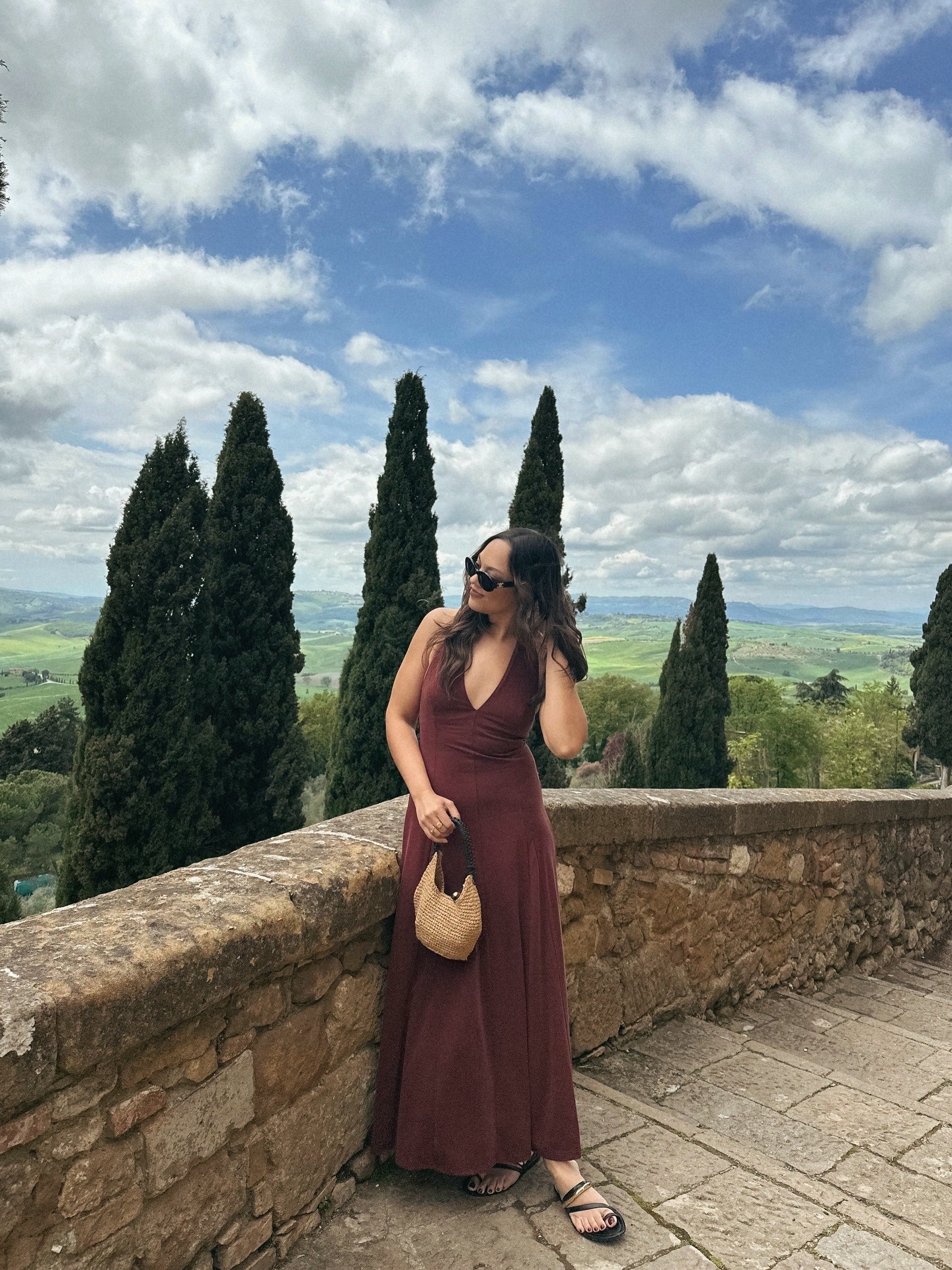 Tuscany outfit!

Dissh burgundy halter dress, I have a size medium. 



#LTKstyletip #LTKtravel #LTKsummer