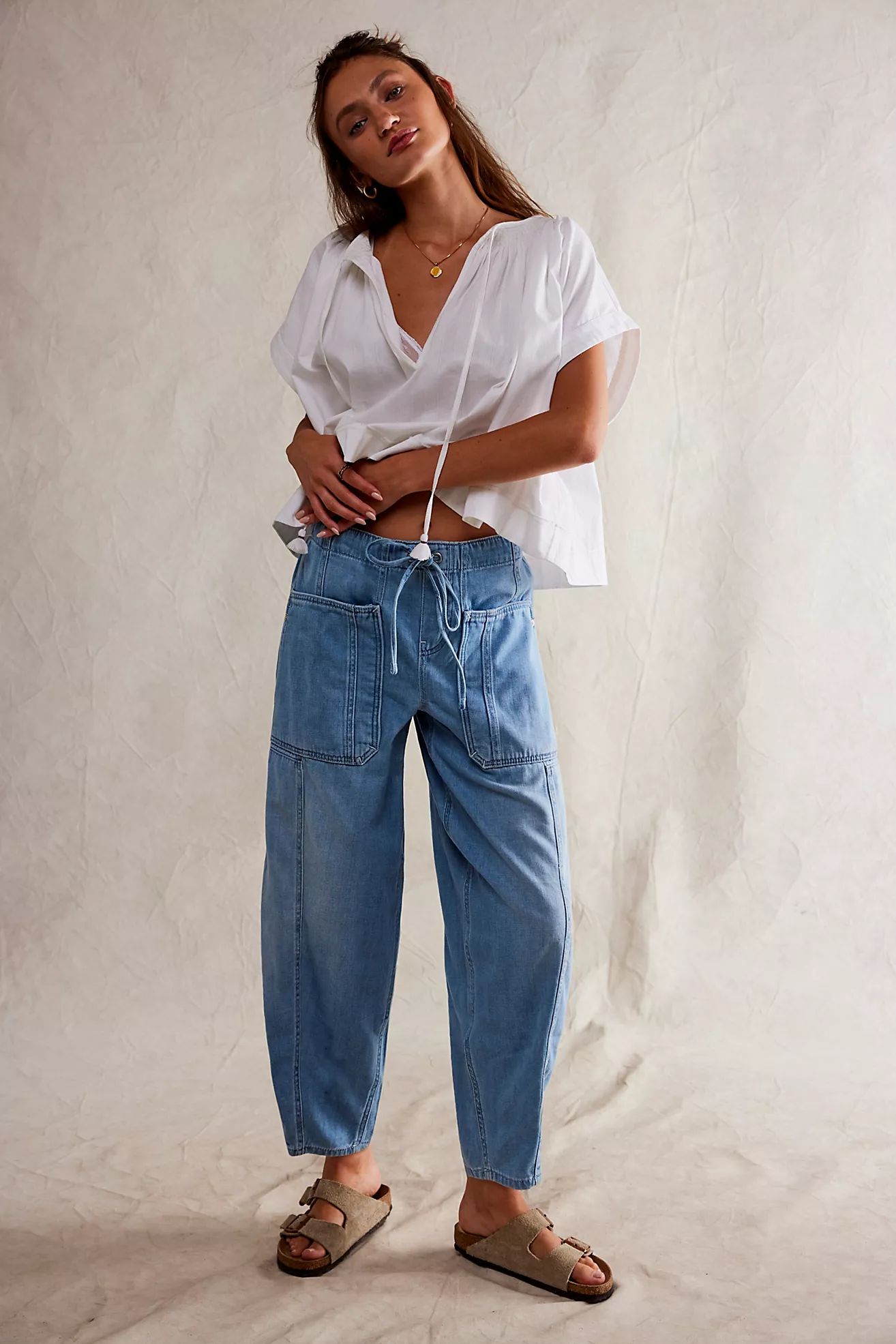 We The Free Silverton Puddle Barrel Jeans | Free People (Global - UK&FR Excluded)