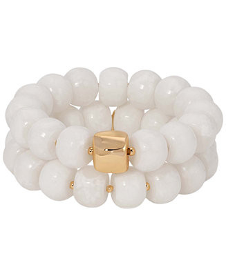 18k Gold-Plated Power Bead Stack Bracelet | Macy's
