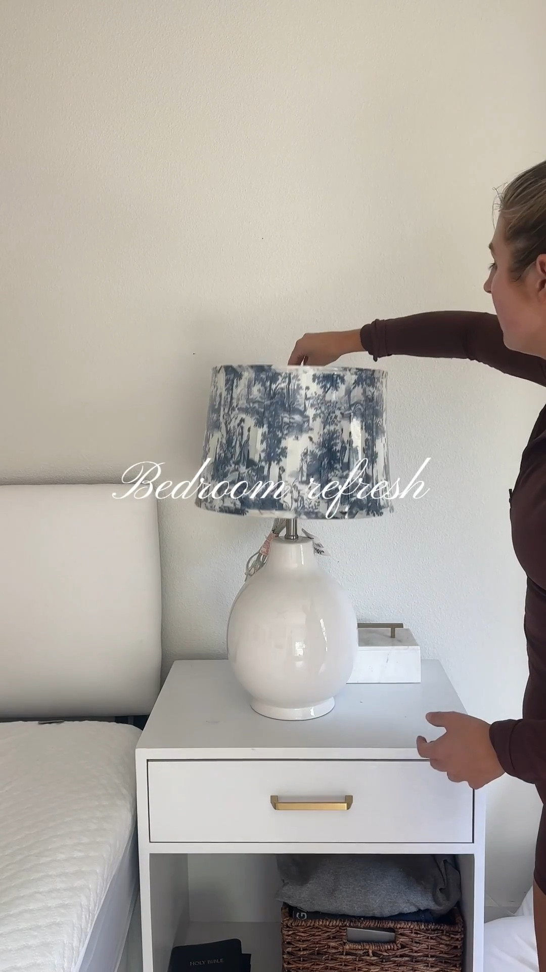 Bedroom refresh 🫶🏻 linked what I could but here are deets:
Bedside tables: custom
Bolster pillow: custom
Artwork: antique/HomeGoods
Lamps + shades: At Home

Code: LOUISEMONTGOMERYBLOG10 at ruggable!