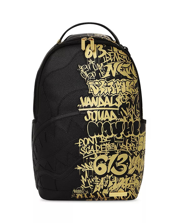 Kids' Unisex Half Graff Gold Faux Leather Backpack | Bloomingdale's (US)