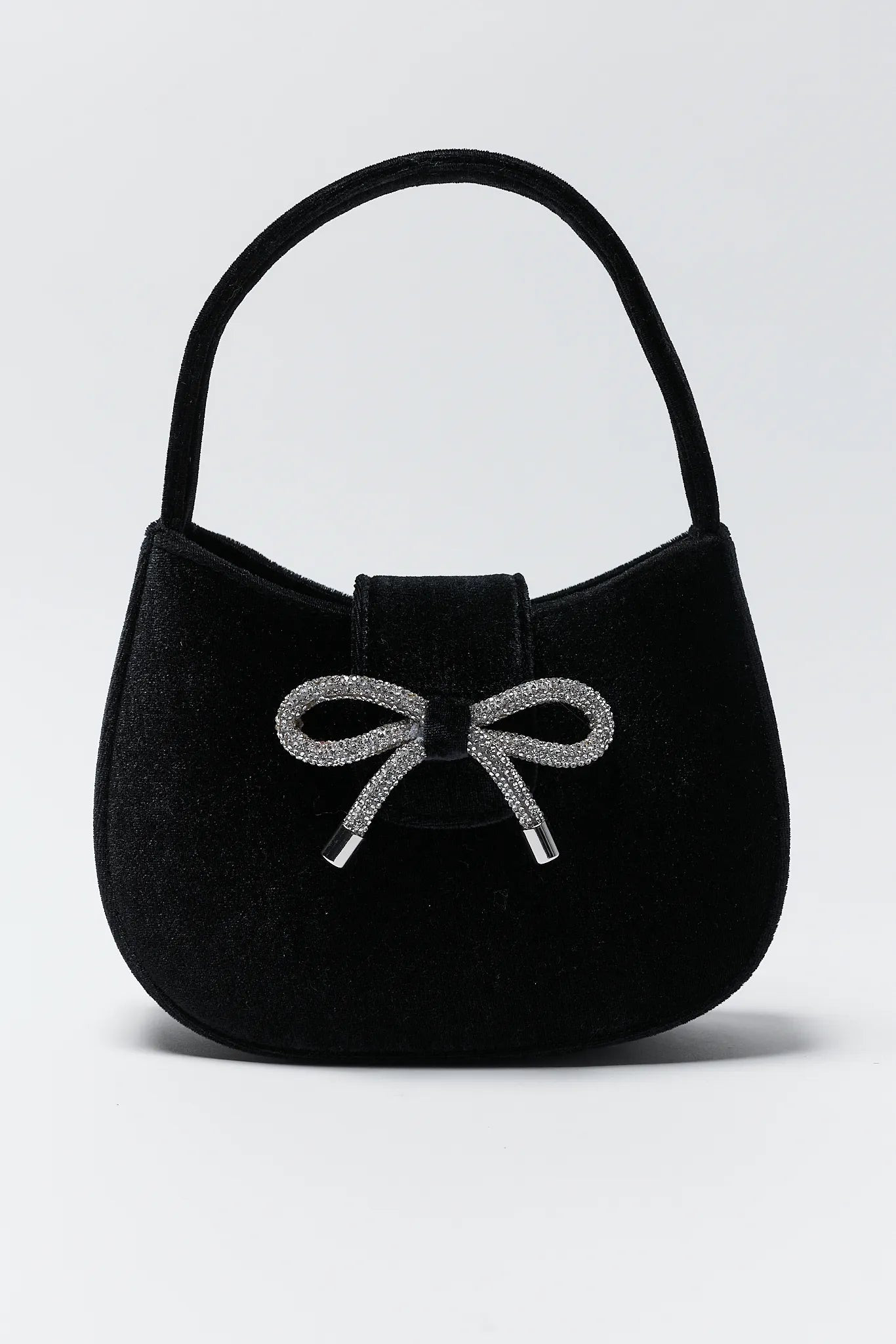 Nina Black Velvet Bag | Avara