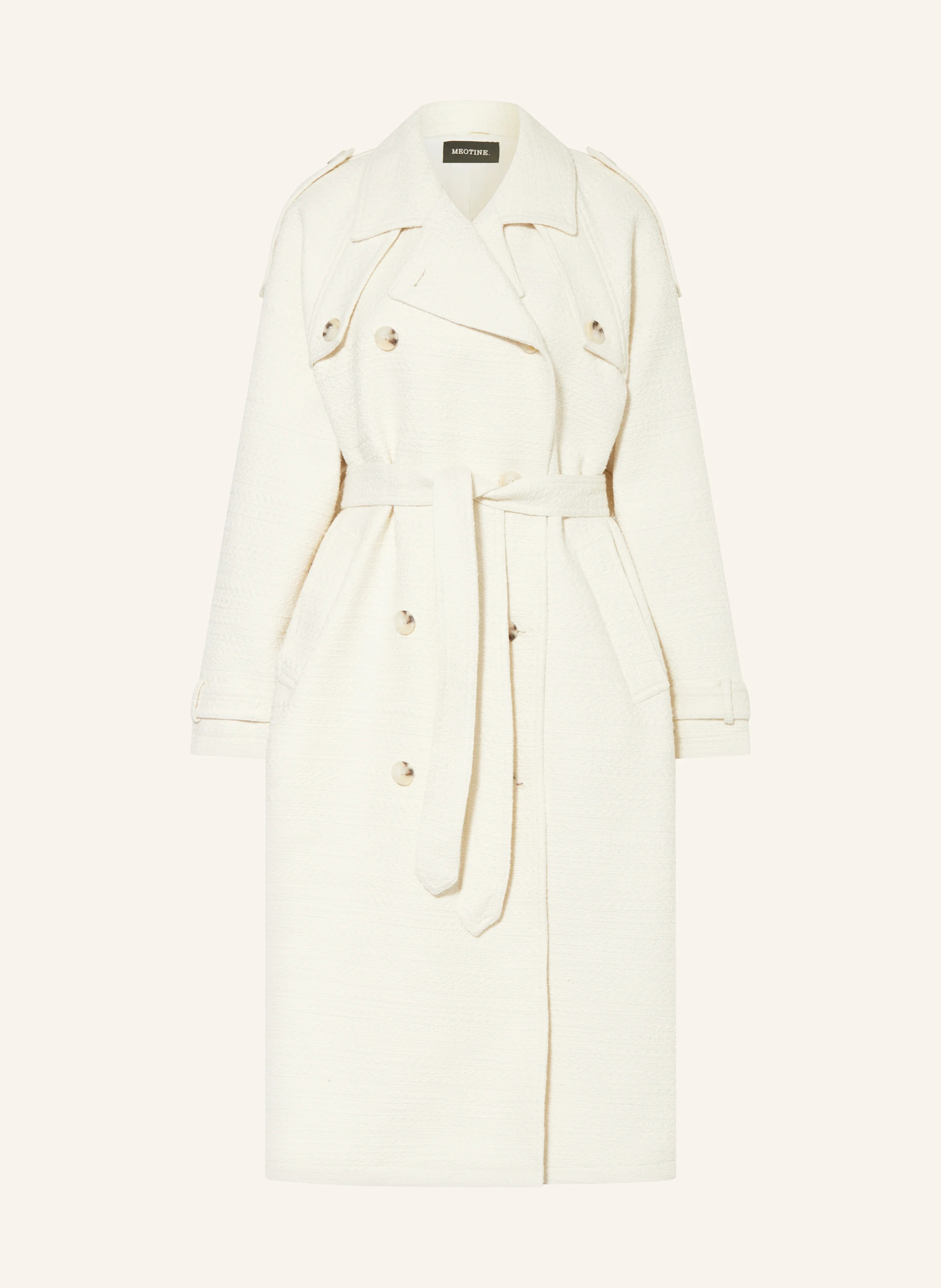 MEOTINE Trenchcoat BOBBY aus Tweed in creme | Breuninger (DACH)