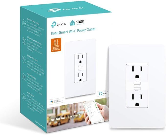 Kasa Smart KP200 Plug by TP-Link, In-Wall Smart Home Wi-Fi Outlet Works with Alexa, Echo, Google ... | Amazon (US)