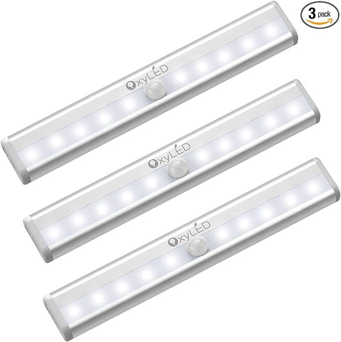 Motion Sensor Closet Lights - Under Cabinet Lighting, OxyLED Wireless Stick-on Anywhere Battery O... | Amazon (US)