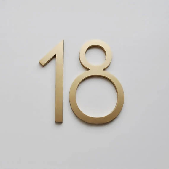 Aluminium Numbers 4 10cm Modern House Numbers and | Etsy | Etsy (US)