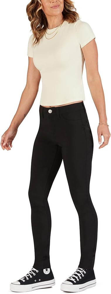 FIVESTAR GENERAL Women's Ultimate Stretch Pant, Mid-Rise, Sits Below Waist, Button Closure with Z... | Amazon (US)