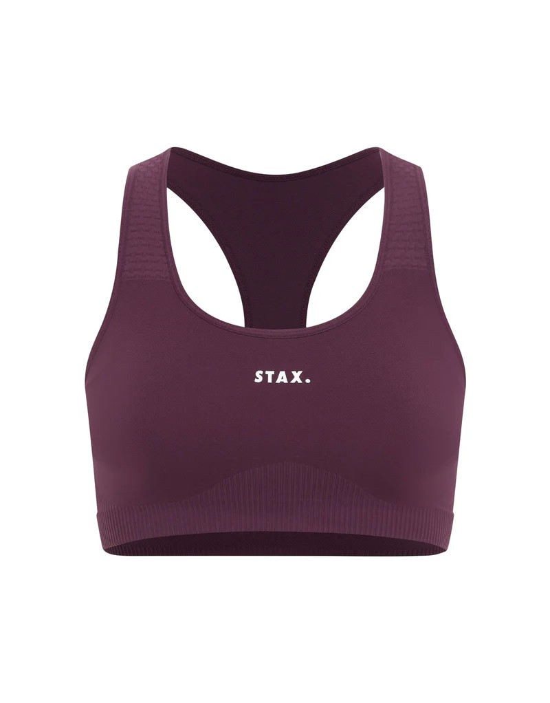 STAX. Premium Seamless V6 Racer Crop - Amarnth (Burgundy) | STAX.