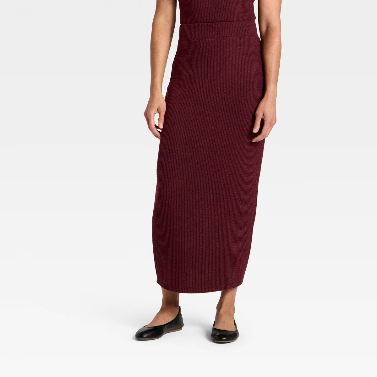 Women's Knit Ribbed Maxi Pencil Skirt - Universal Thread™ | Target