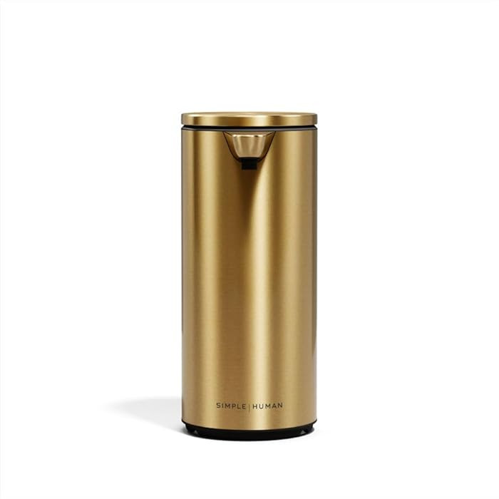 simplehuman 9 oz. Touch-Free Automatic Rechargeable Sensor Pump, Brass Stainless Steel, New | Amazon (US)