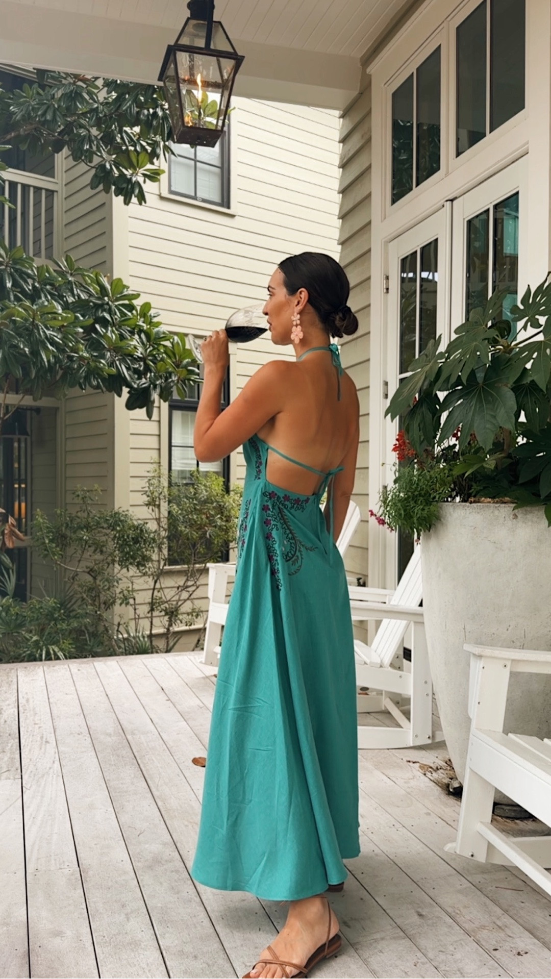 How beautiful is this teal dress?! 

I’m wearing a small -

#LTKTravel