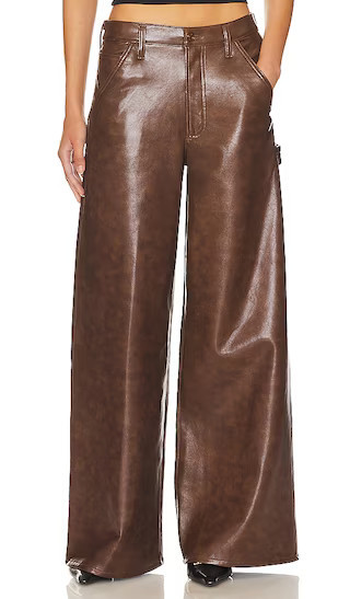 AGOLDE Dale Wide Leg Carpenter Trouser in Brown. - size 32 (also in 25, 29, 30, 31) | Revolve Clothing (Global)