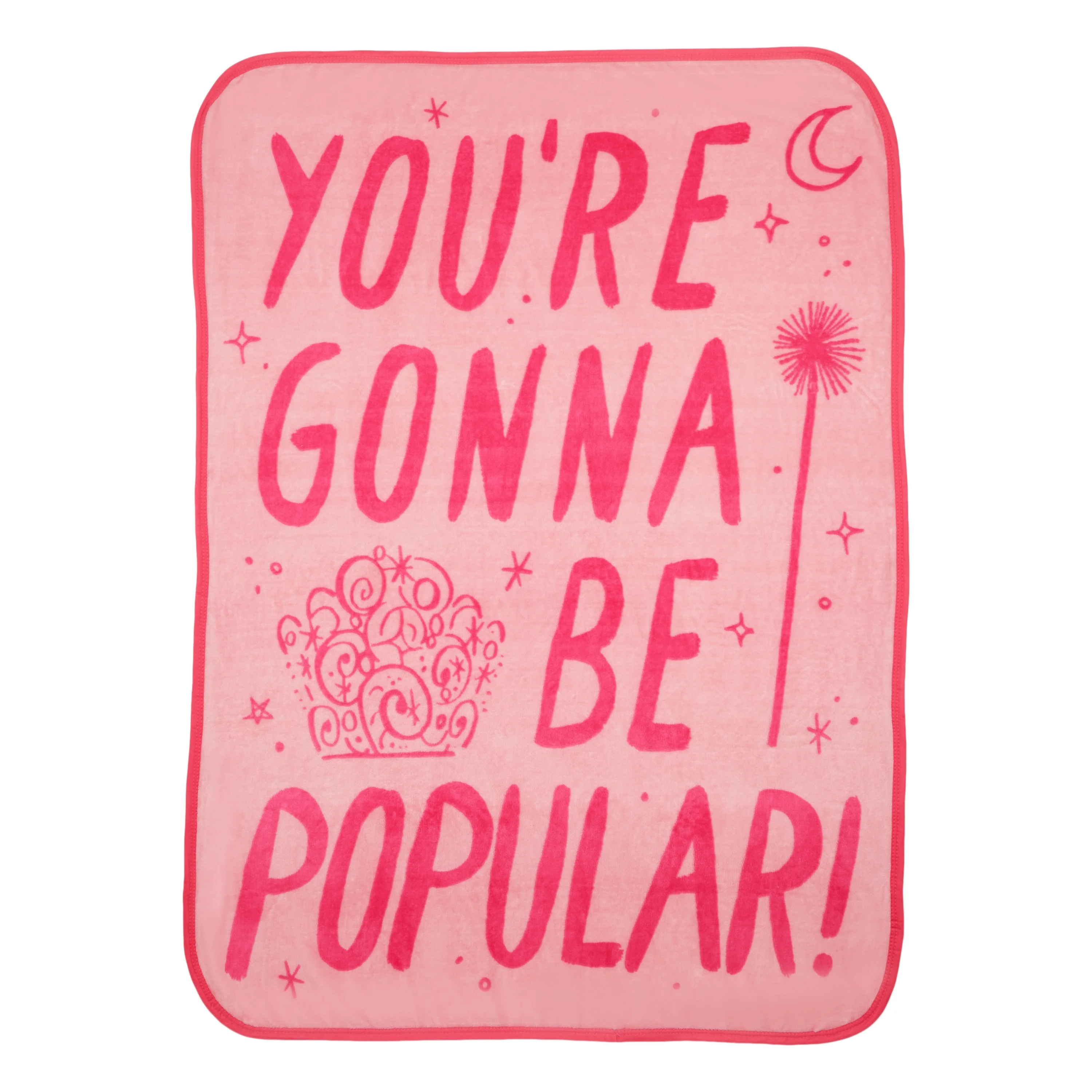 Wicked Pink Print Fleece Throw Blanket, 46 x 60 | Walmart (US)