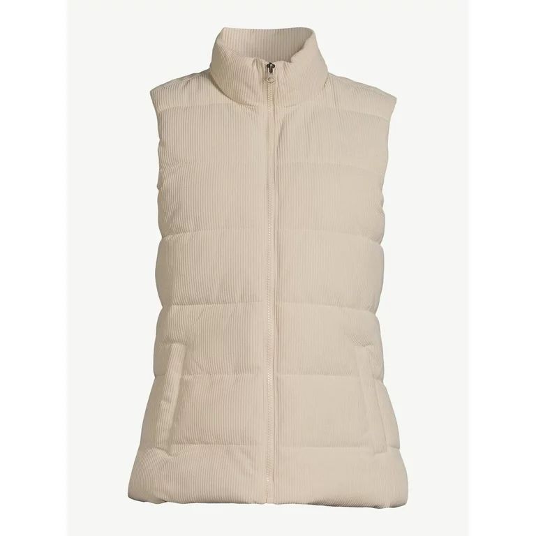 Time and Tru Women's Quilted Corduroy Vest | Walmart (US)
