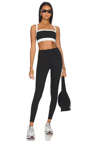 Splits59 Clare High Waist Rigor 7/8 Leggings in Black & White from Revolve.com | Revolve Clothing (Global)
