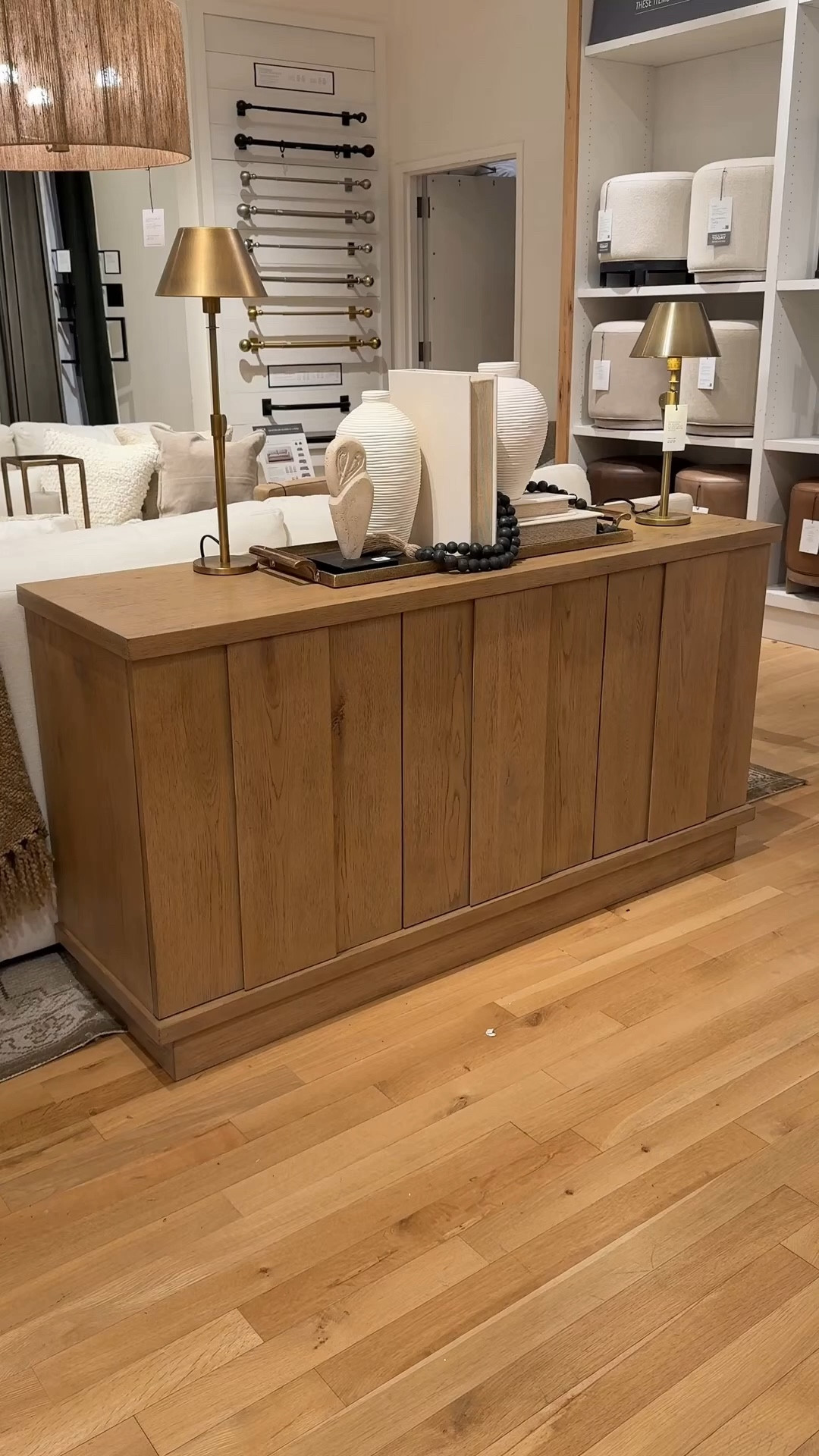 Warm, timeless, and effortlessly refined! 💫 The Aldon Buffet from Pottery Barn in soft Maize features neutral tones and clean, simple lines that feel both classic and modern. 🤩 Expertly crafted with knotty oak veneers, it offers versatile storage with adjustable shelves, discreet cord cutouts, and push-to-open doors for a sleek, uncluttered look. A well-made, enduring piece that brings warmth and sophistication to any dining room, entryway, or living space! 🤎 #potterybarn #credenza #homedecor

#LTKHome #LTKSaleAlert