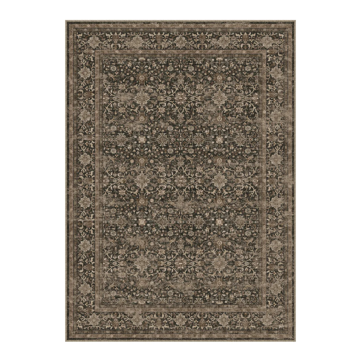 Isla Vintage Oriental Machine Washable Area Rugs With Non-Slip Backing | Wayfair North America