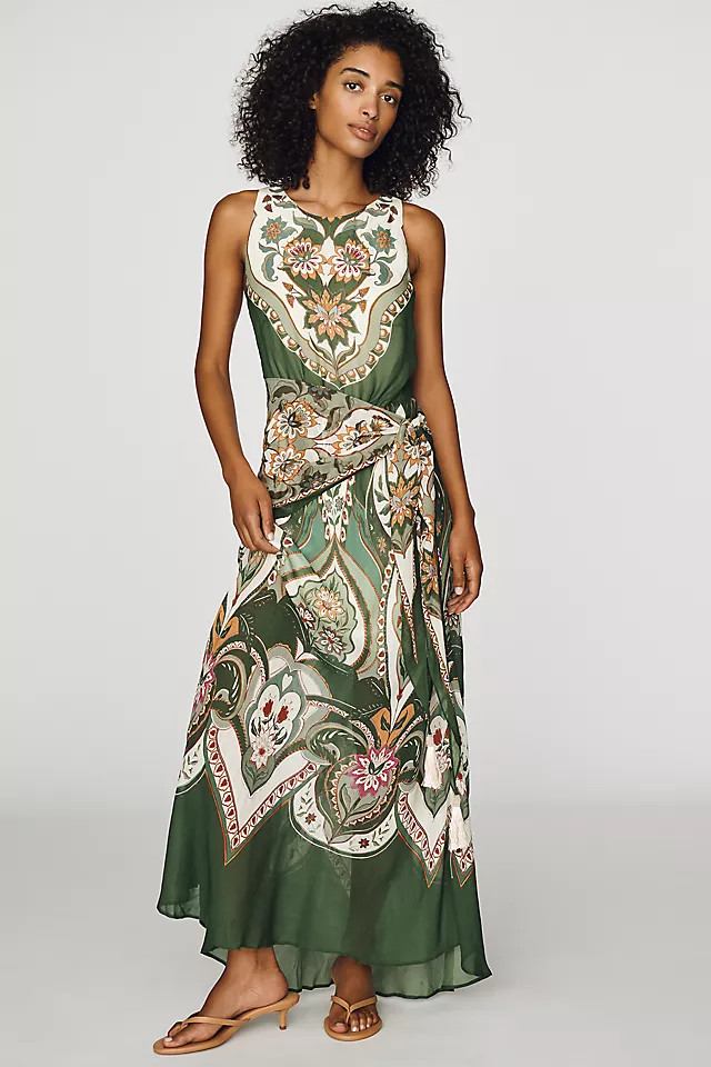 Farm Rio x Anthropologie Fit-and-Flare Maxi Dress | Anthropologie (US)