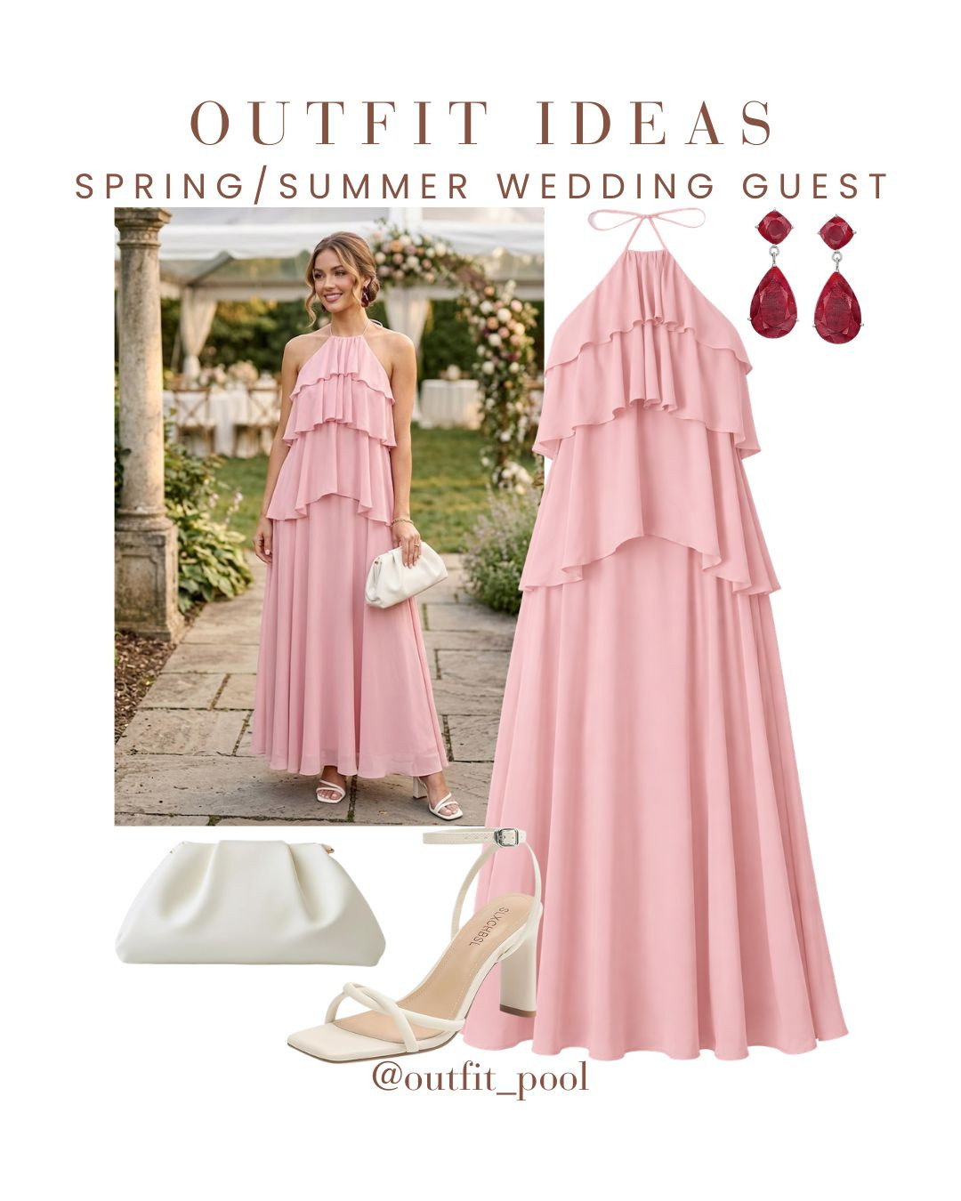Spring/summer wedding guest looks 💐✨ Sharing 3 dreamy outfits perfect for weddings this season — light, elegant, and effortlessly chic 🙌 Breathable fabrics, flattering fits, and styles you’ll actually re-wear — because wedding guest dressing should feel easy 💫 To shop these outfits, check the LTK shop link in bio 🛍️💌 (Spring Wedding Guest Outfits, Summer Wedding Guest Outfits, Wedding Guest Outfit Ideas, Wedding Guest Dresses, Spring Summer Occasion Outfits, Floral Wedding Guest Dress, Pastel Wedding Outfit, Midi Dress Wedding Guest, Maxi Dress Wedding Guest, Garden Wedding Outfit, Beach Wedding Guest Dress, Outdoor Wedding Outfit, Evening Wedding Guest Look, Wedding Outfit Inspiration) 

 #LTKgrwm #LTKPetite #LTKWedding