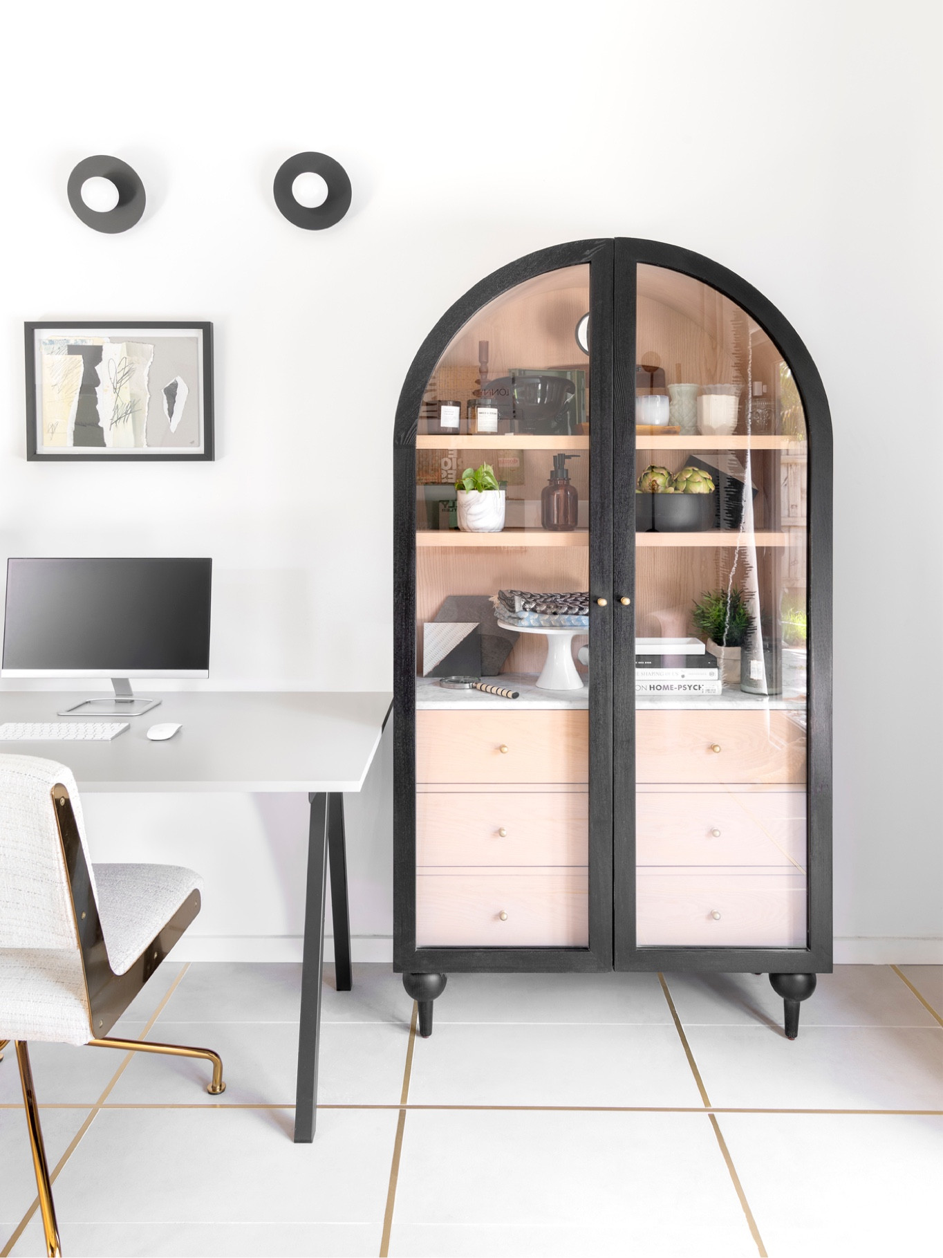 See how Ann took her garage space from dark and gloomy to a purposeful, intentional bright studio space for her and her team. This eclectic modern art deco interior design studio space includes the most functional black cabinets by Anthropologie, a mint color retro refrigerator with furniture and styling by Target, Etsy and CB2. To top it off, a customized painted graffiti-style ceiling by Miami Artist Tiago Magro. #studio790 #miamiinteriordesigner #miamidesign #interiordesignstudio #miamidesignstudio #interiodesignbusiness #graffitiart #ceilingart 

#LTKhome