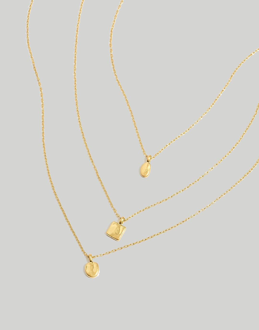 Three-Piece Geometric Necklace Set | Madewell