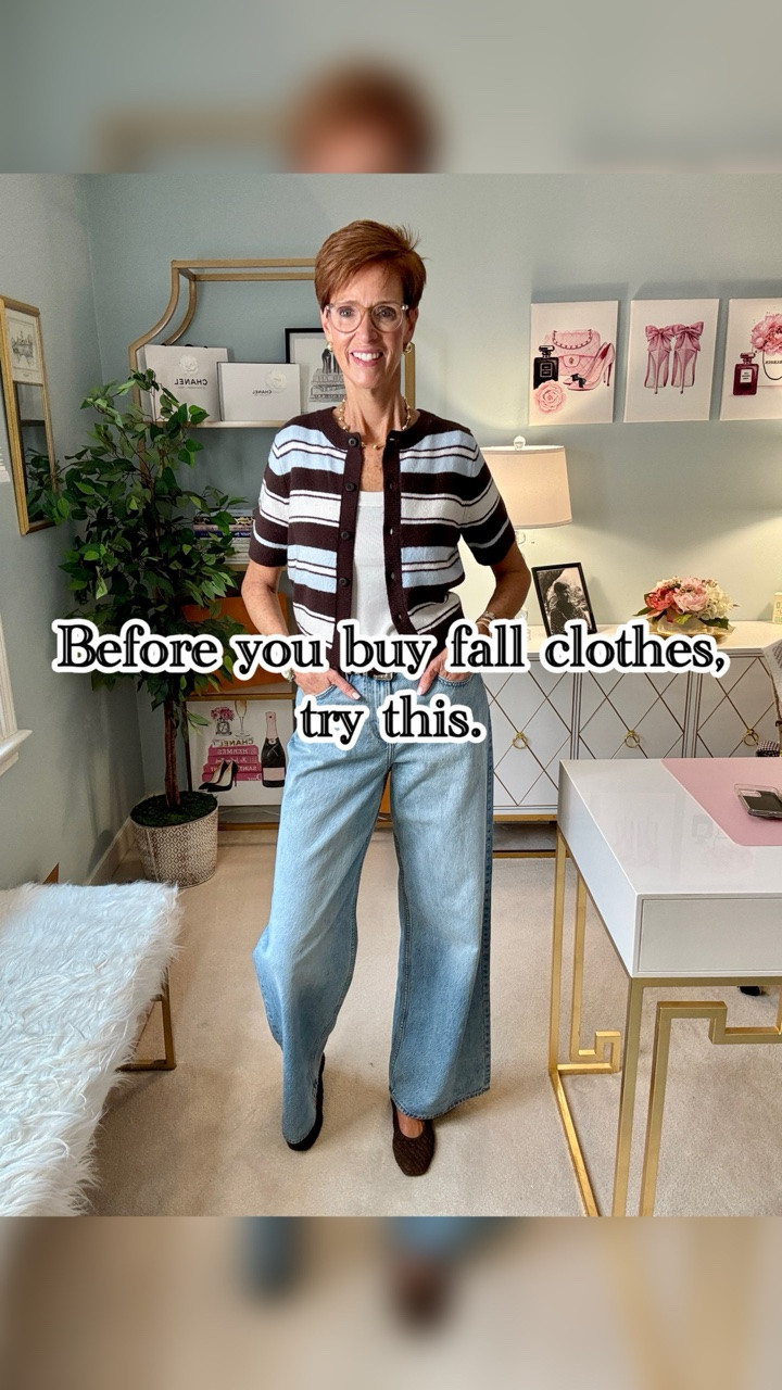 The easiest fall outfits don’t require an entirely new wardrobe.

Want the links? Like, Follow & Comment and I’ll send links right to your DM.

I’m taking a cream ribbed tank and light-wash jeans straight into fall by adding a striped short-sleeve cardigan and brown suede flats. A little texture, warmer color and one extra layer can completely change the feel of pieces you’ve already been wearing.

This is the kind of timeless, classic everyday style I love most — simple, wearable and easy to recreate with pieces already in your closet.

Save this one for the next “what do I wear?” morning, and send it to a friend who’s trying to figure out this in-between weather too.

Are you still wearing some of your summer pieces into fall?

#ClassicStyle #FallOutfitIdeas #StyleOver40 #Over50Style

#LTKootd #LTKOver40 #LTKTall