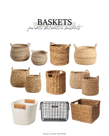 Baskets. Gift baskets. Gift guide. Home organization. Holiday decor. Rattan basket. Woven basket  

#LTKhome #LTKHoliday #LTKGiftGuide