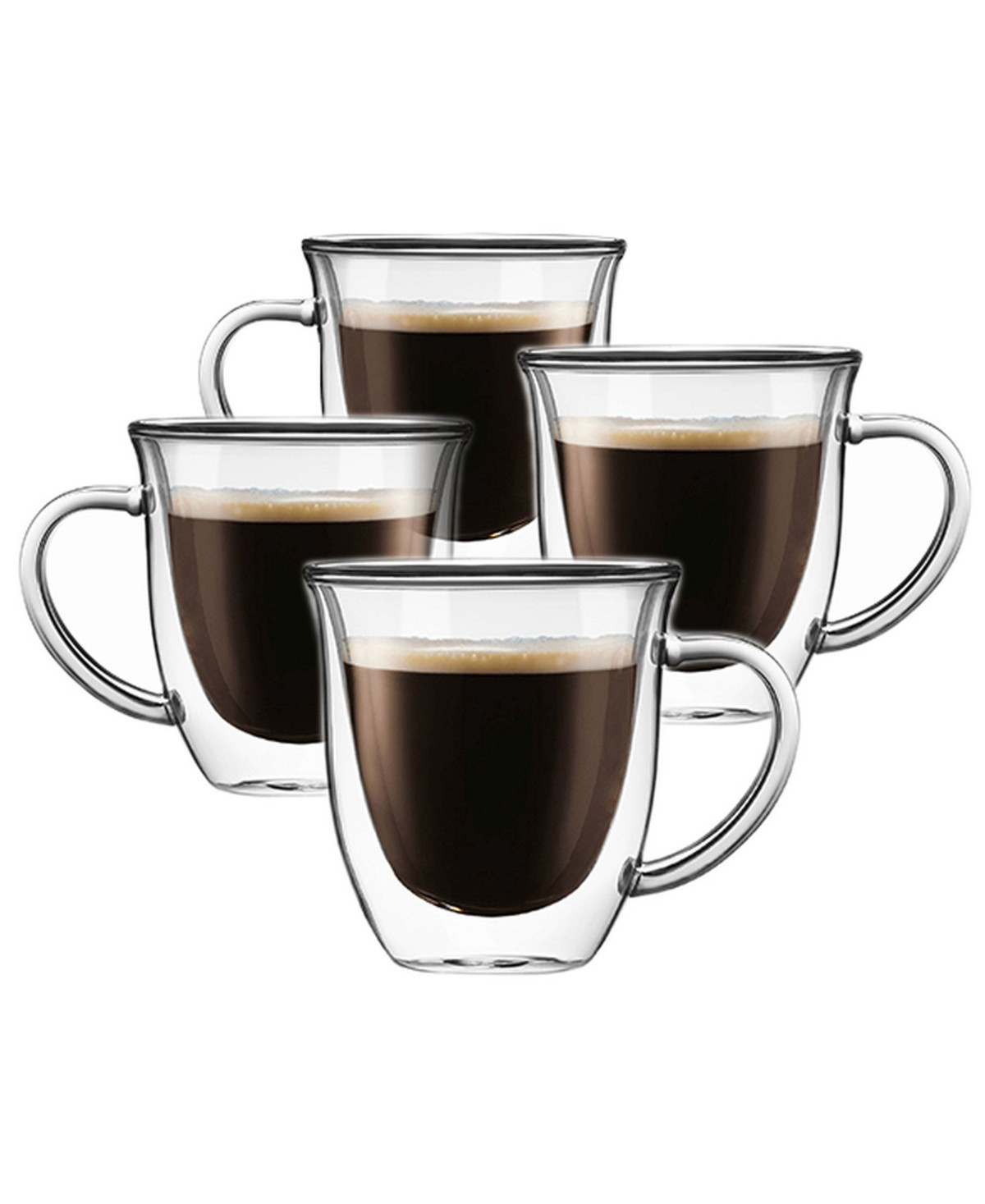 JoyJolt Serene Double Wall Insulated Glasses, Set of 4 - Clear | Macy's