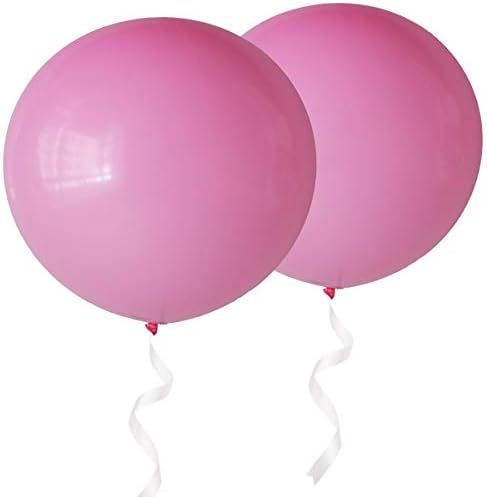 Amazon.com: OUPKING Giant 36 Inch Pink Balloons - Thick Latex Pink Big Round Balloons 6 Packs : T... | Amazon (US)