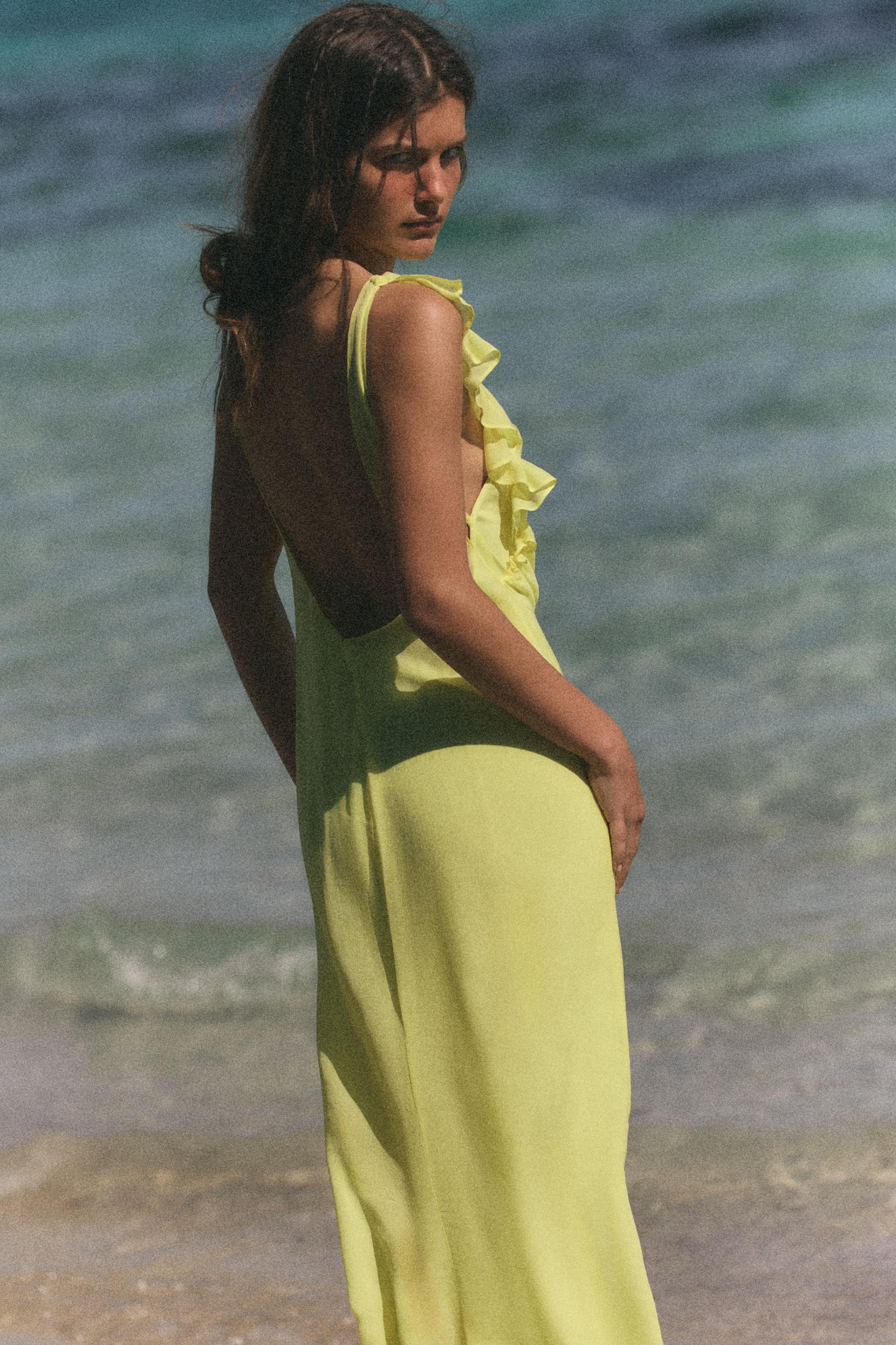 LONG GEORGETTE DRESS | Zara US