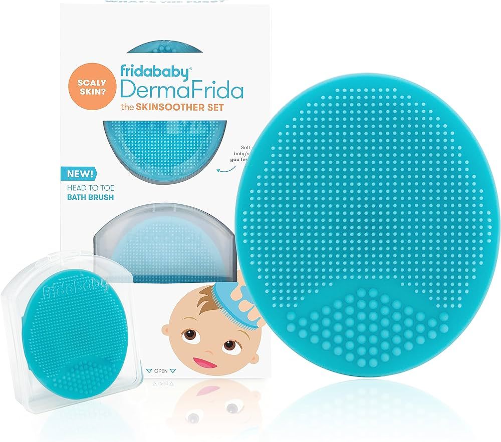 Frida Baby DermaFrida The SkinSoother Baby Bath Silicone Brush| Baby Essential for Dry Skin, Crad... | Amazon (US)